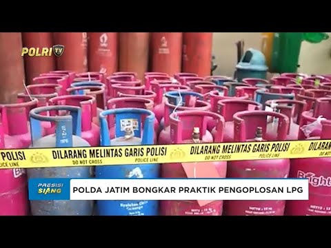 DITRESKRIMSUS POLDA JATIM BONGKAR PRAKTIK PENGOPLOSAN LPG DI JOMBANG