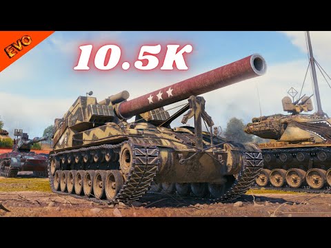 T92 HMC 10.5K Insane Damage Arty & 2x T92 HMC  6.5K  5 Kills & 5.5K Damage WoT Gameplay