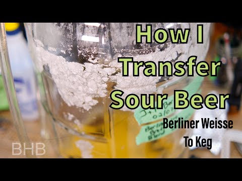 How I transfer sour beer - Berliner Weisse to keg