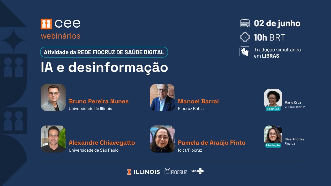 Webinário CEE | Inteligência Artificial em Saúde: inovação, desinformação e soberania digital