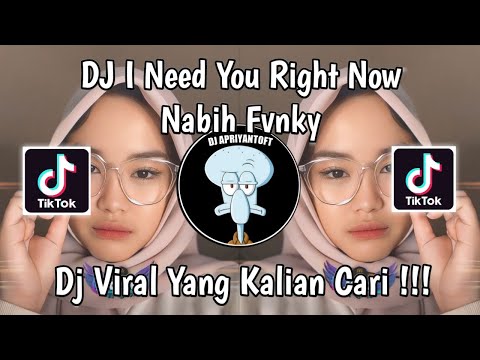 DJ I NEED YOU RIGHT NOW NABIH FVNKY | DJ DONT LET ME DOWN VIRAL TIK TOK TERBARU 2024 !
