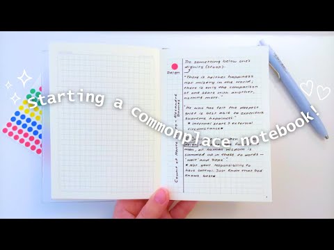 Starting a Commonplace Book | How to Start + Tips & Tricks