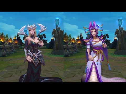 COVEN Cassiopeia vs SPIRIT Blossom Skin MODEL comparison