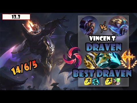 ENG SUB【Vincent Draven】S12 CN Best Draven Vs Ezreal | 14 Kills