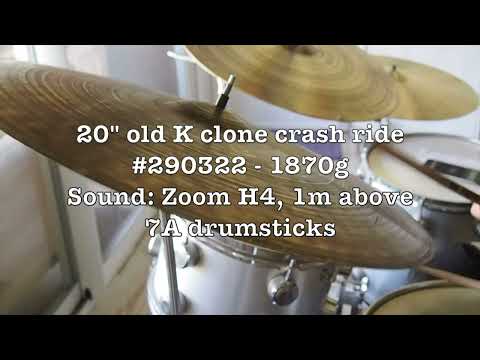 20" old K clone crash ride #290322  - 1870g - SOLD OUT