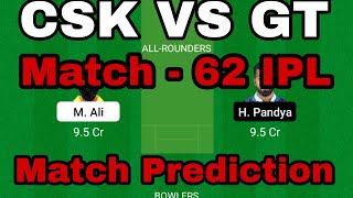 csk vs gt dream11 team | chennai vs gujarat dream11 team prediction | dream11 team of today match