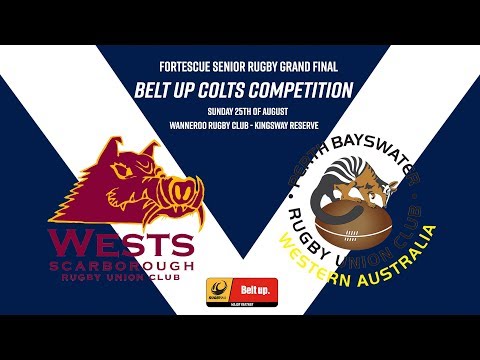 Belt Up Colts 2019 Grand Final - Wests v Perth Bayswater