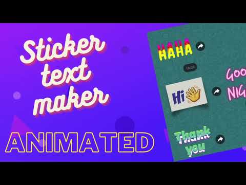 Text sticker maker WASticker Video