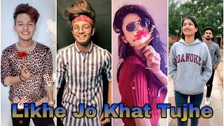 Likhe Jo Khat Tujhe Song Tiktok videos  Riyaz Somy