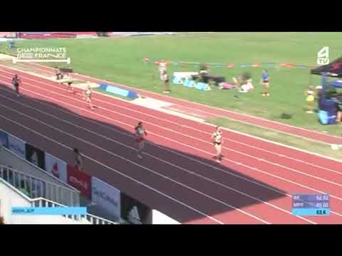 Championnats de France CA/JU 2022 - 400m JUF Série 1 (Alix Charentus 3e en 58.74)