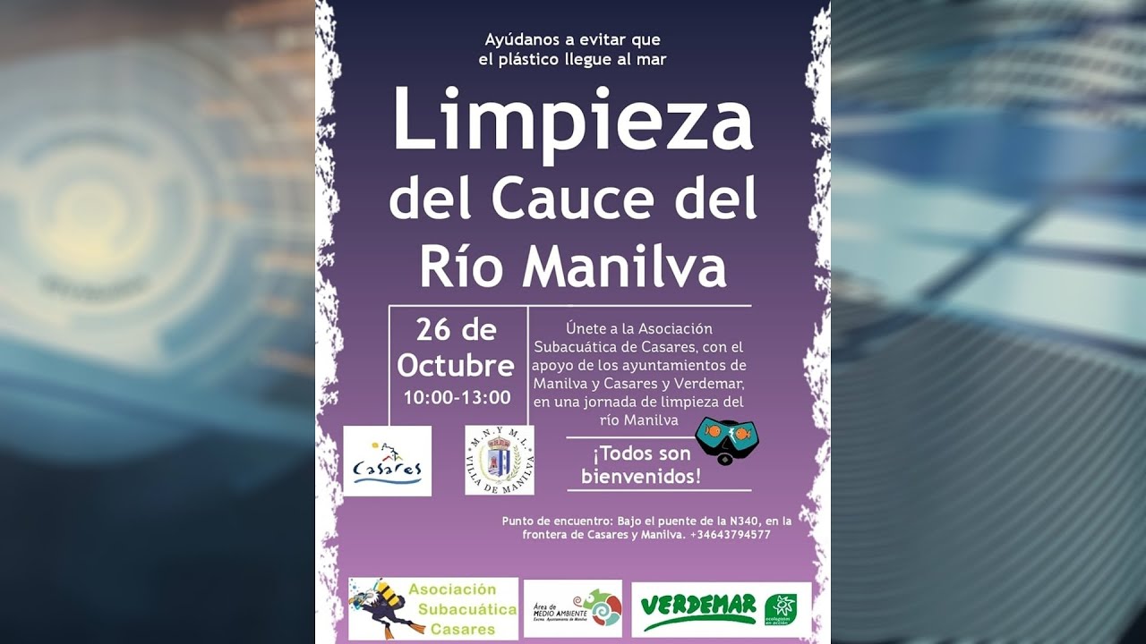 Limpieza del cauce del río Manilva