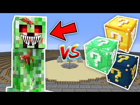 KORKUNÇ CREEPER.EXE VS ŞANS BLOKLARI - Minecraft