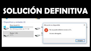 Como solucionar el mensaje de Ubicación no Disponible - No se puede tener acceso - Acceso denegado