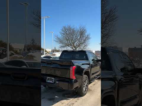 2022 Toyota Tundra 4x4 Crewmax Platinum Hybrid in Black for sale at Forbes Waterloo Toyota in Waterloo, ON