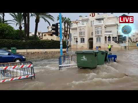 Videos Naturkatastrophe Torrevieja Spanien gestern 12-09-19 Don Jose Camillo