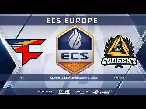 FaZe vs GODSENT - Dust 2 (ECS Season 2 Europe)