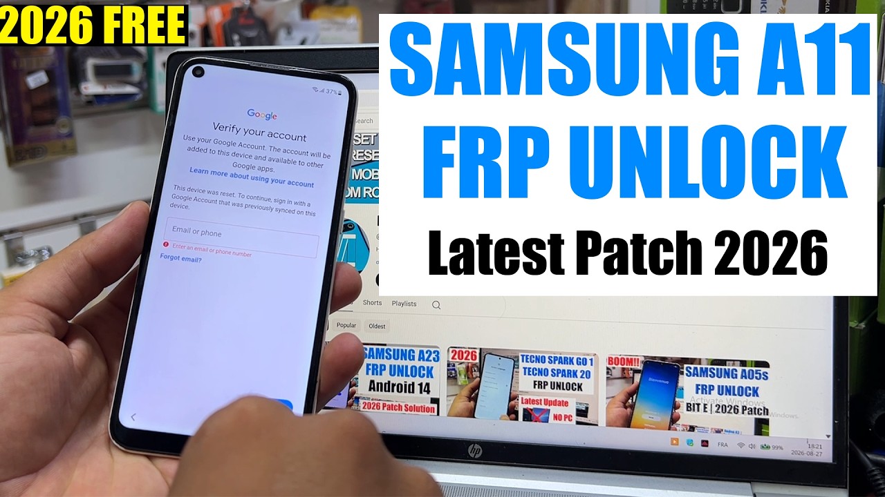 Samsung A11 FRP Bypass 2026 Android 12 | Remove google account A11 A115F | Samsung A11 FRP Unlock