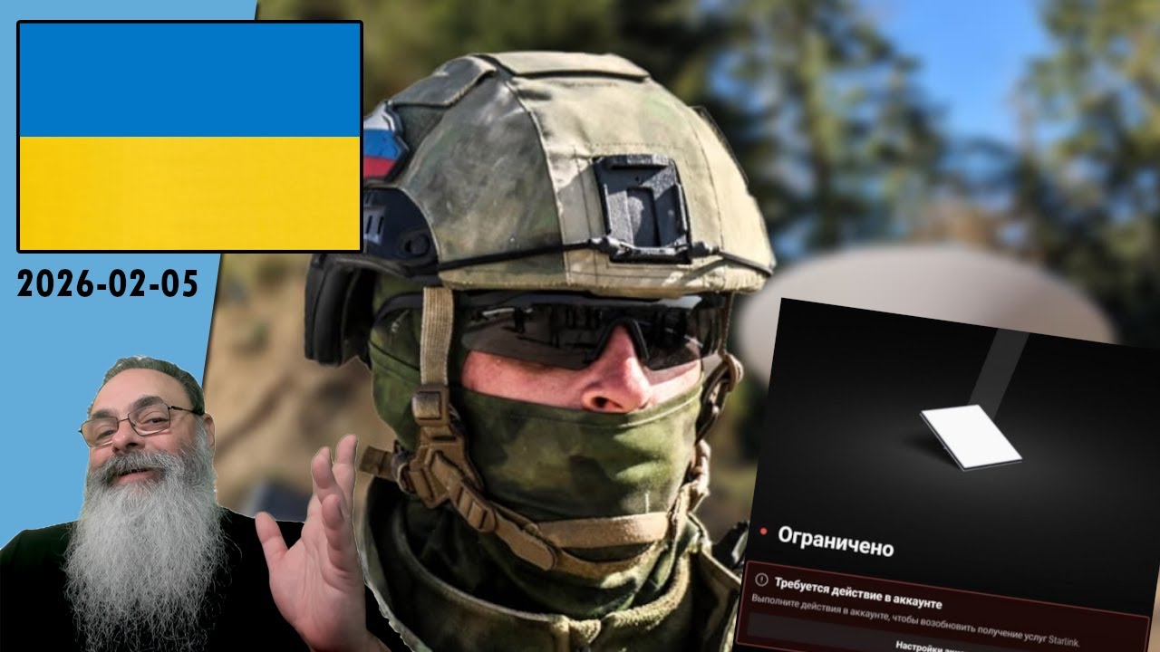 #Ucrânia 2026-02-05: COMANDO e CONTROLE RUSSO COLAPSA com o BLOQUEIO das STARLINK RUSSAS na UCRÂNIA