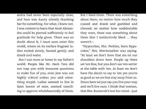 To Kill a Mockingbird - Chapter 24