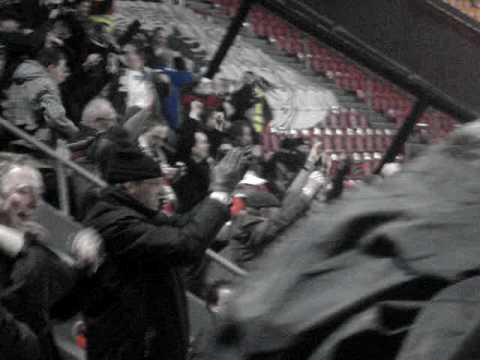 Ajax - NEC kwartfinale beker 27-1-2010 reactie NEC supporters na 1-2