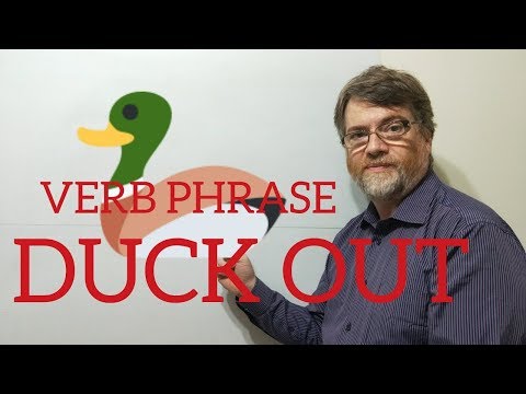 英語家庭教師ニックP動詞句(150) ダックアウト (English Tutor Nick P Verb Phrase (150) Duck Out)