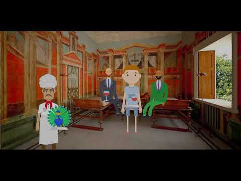 Cambridge Latin Course: Stage 2 "in triclinio" cartoon