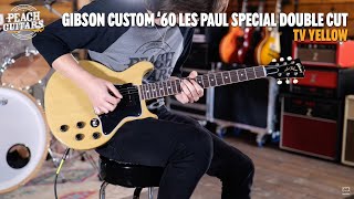 Video thumbnail for No Talking...Just Tones | Gibson Custom 1960 Les Paul Special Double Cut Reissue VOS TV Yellow by Peach Guitars