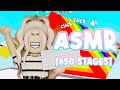 ROBLOX Mega Easy Obby (650 Stages) but it's KEYBOARD ASMR... *VERY CLICKY*