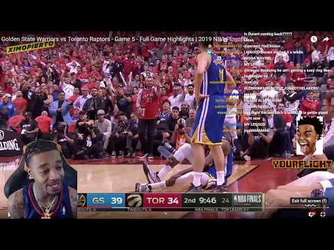 FlightReacts Mad At Raptors fans Warriors vs Raptors Game 5 NBA FINALS