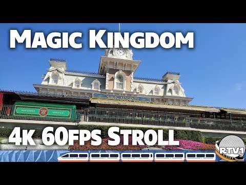 Magic Kingdom Relaxing Stroll with a Surprise! (4K 60fps) Walt Disney World - 3-26-19