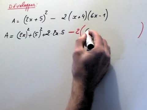 Comment développer une expression avec les identités remarquables ? ?