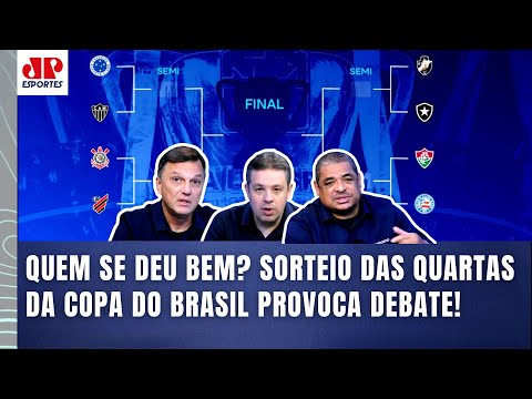 "Cara, esse SORTEIO da Copa do Brasil FOI ÓTIMO para..." Mauro Cezar ANALISA! | JOGOS DAS QUARTAS