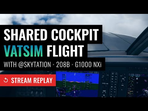 VATSIM Shared Cockpit Full Flight with @builtonce / KBOS to KTEB / 208B Grand Caravan / G1000 NXi