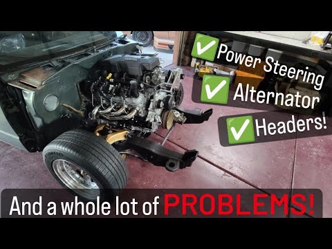 LS S10 Swap Headers & Dirty Dingo PS/ALT Bracket Installed!