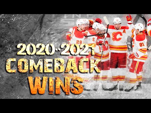 Calgary Flames Comeback Wins - 2020/2021 Season