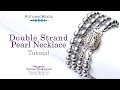 Multi Strand Pearl Necklace With Pendant