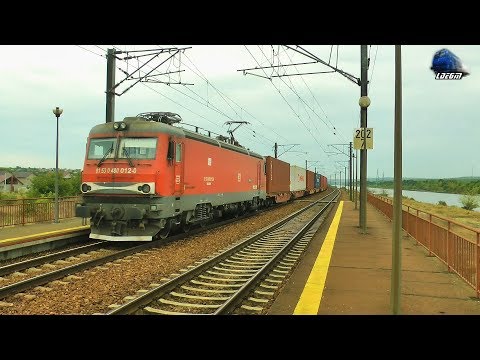 LEMA 480 012-0 & Marfar DB Cargo Freight Train & o Barjă/a Barge in Poarta Albă - 05 September 2019