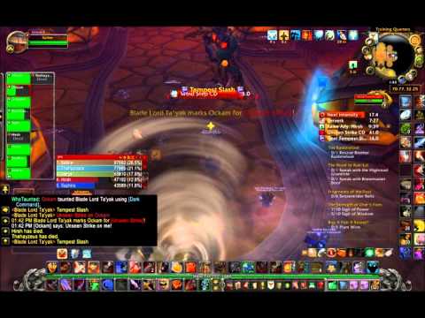10 man normal Heart of Fear Blade Lord Ta'yak burst dps Warrior aggro monkey