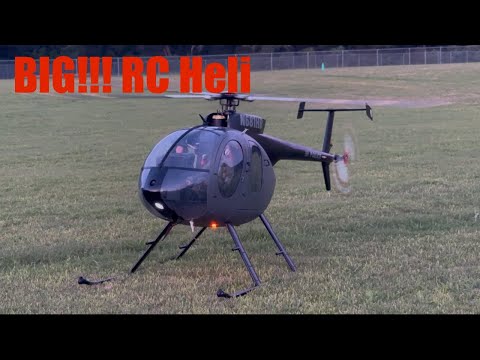 Roban 800 MD500E walk around and scale flight