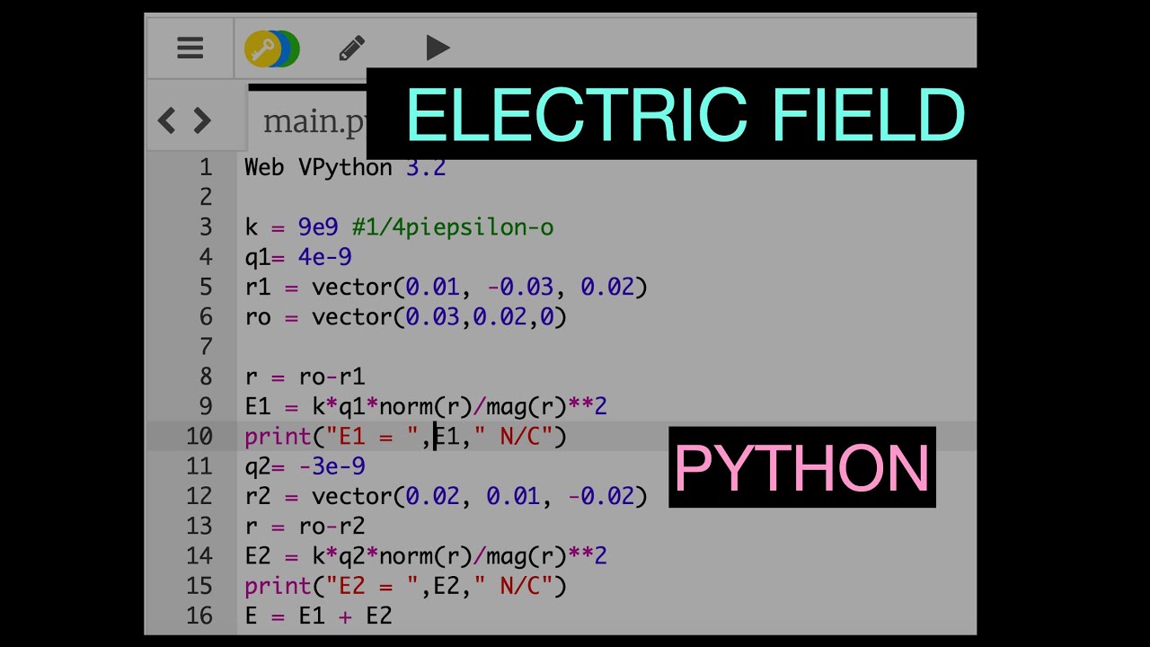Calculate Electric Field Vectors with Python