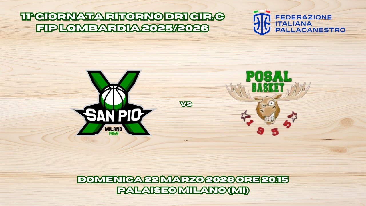 Velasca San Pio X Milano vs POSAL Sesto S.G.