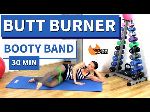 30 Min Booty Band Mat Workout | Intense Glute & Outer Thigh Burn | Pilates Barre for a Lifted Butt