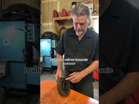 Let’s take a closer look at a harmonic balancer #automotive #mechanic #engine #transmission