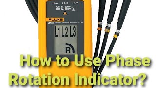 PHASE ROTATION INDICATOR/PHASE SEQUENCE INDICATOR/FLUKE 9040