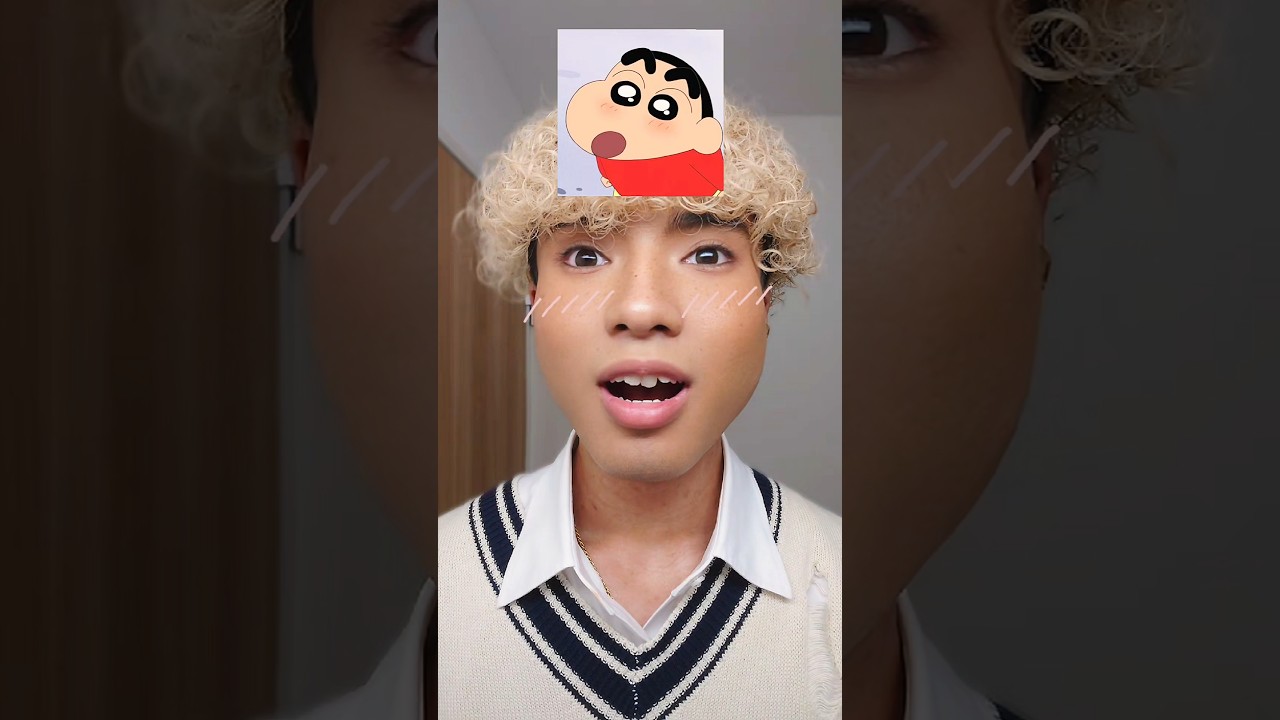 クレヨンしんちゃんのキャラ達の顔真似してみた!!#shorts