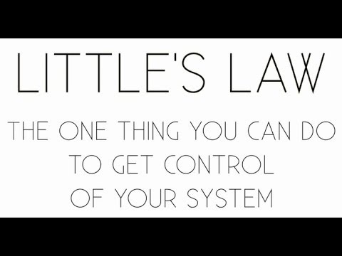 Little's Law - The ONE thing you can do to improve process performance