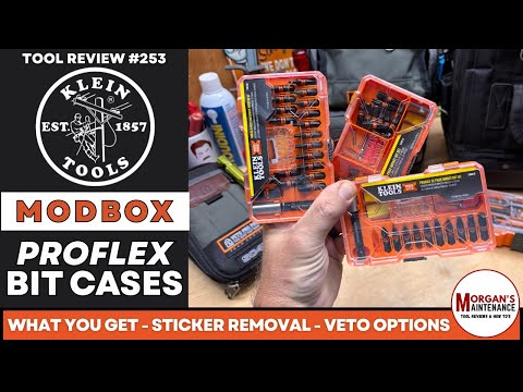 Klein Proflex MODBOX Bit Cases - Sticker Removal & Veto Options