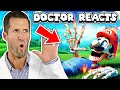 ER Doctor REACTS To DUMBEST Super Mario Bros Injuries