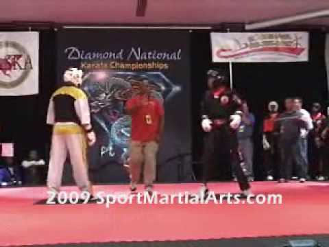 Nathan Thorn v Willie Hicks - Men's team sparring - 2009 Diamond Nationals