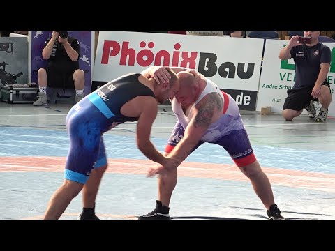 Wrestling / Ringen, Landesliga Sachsen 2023, Aue II - Gelenau II, FR, 130 kg, Oczenaschek - Löser